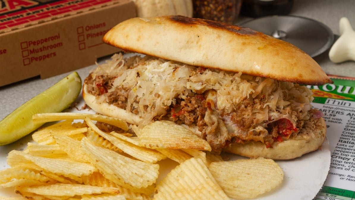 Sink the Bismarck " BOMB STROM" Sandwich.