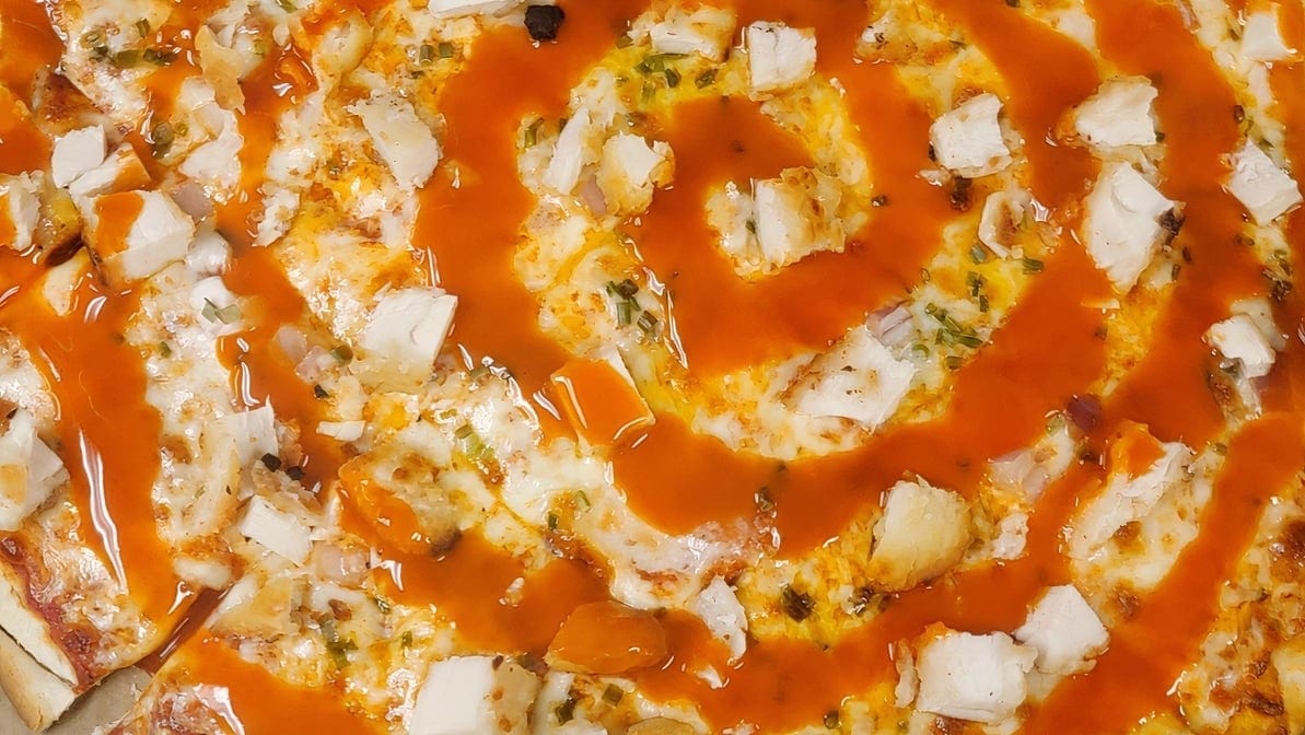 Buffalo Chicken Pizza.