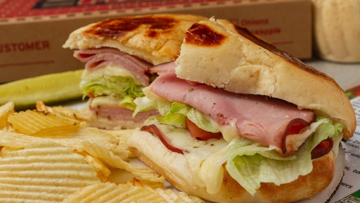 Hot Ham and Cheese Dressed Sandwich