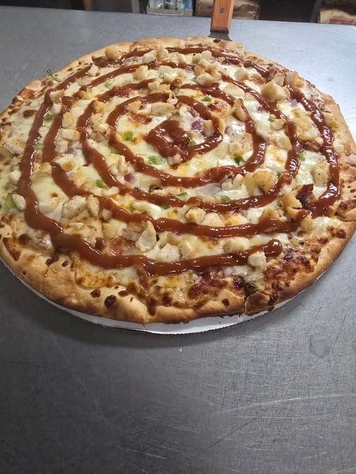 BBQ Chicken Pizza.