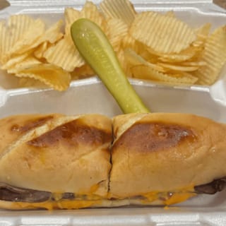 B.B.C. Beef Bacon and Cheddar Sandwich