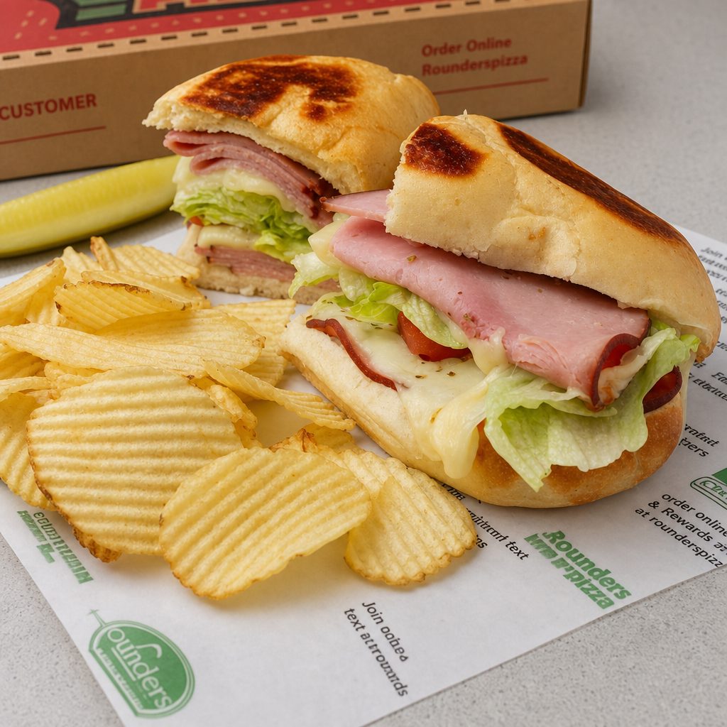 Hot Ham and Cheese Dressed Sandwich.