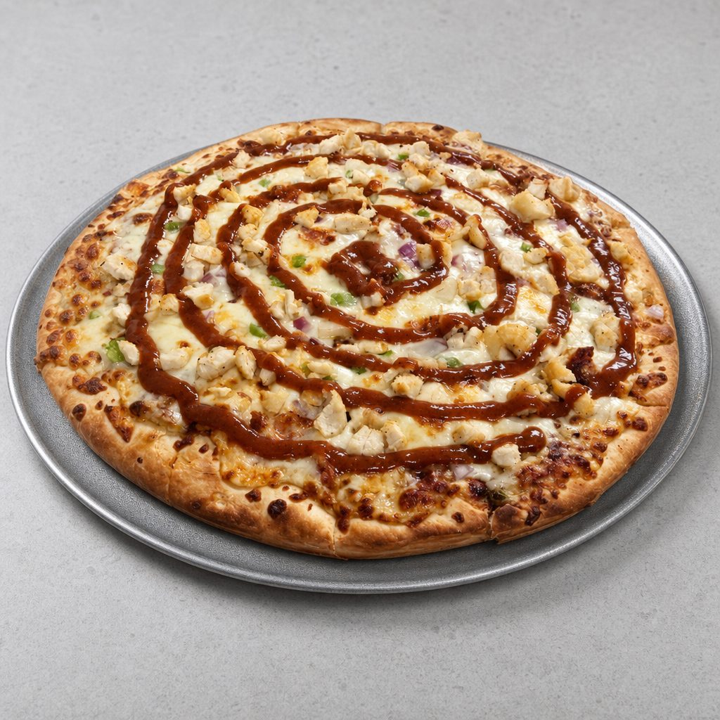 BBQ Chicken Pizza.