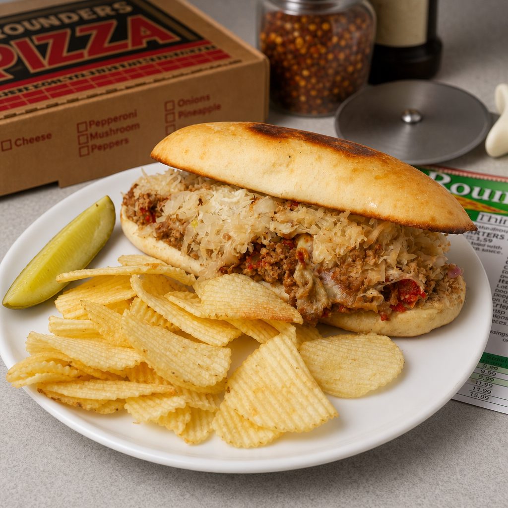 Sink the Bismarck " BOMB STROM" Sandwich.